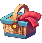 Springtime picnic basket